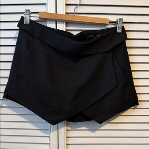 Zara Black Wrap-Style Skort